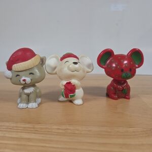 Hallmark Vintage Merry Minitures Christmas Figures Set Of 3